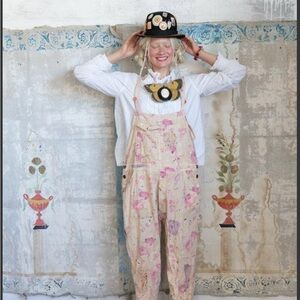Magnolia Pearl Floral Print Overalls